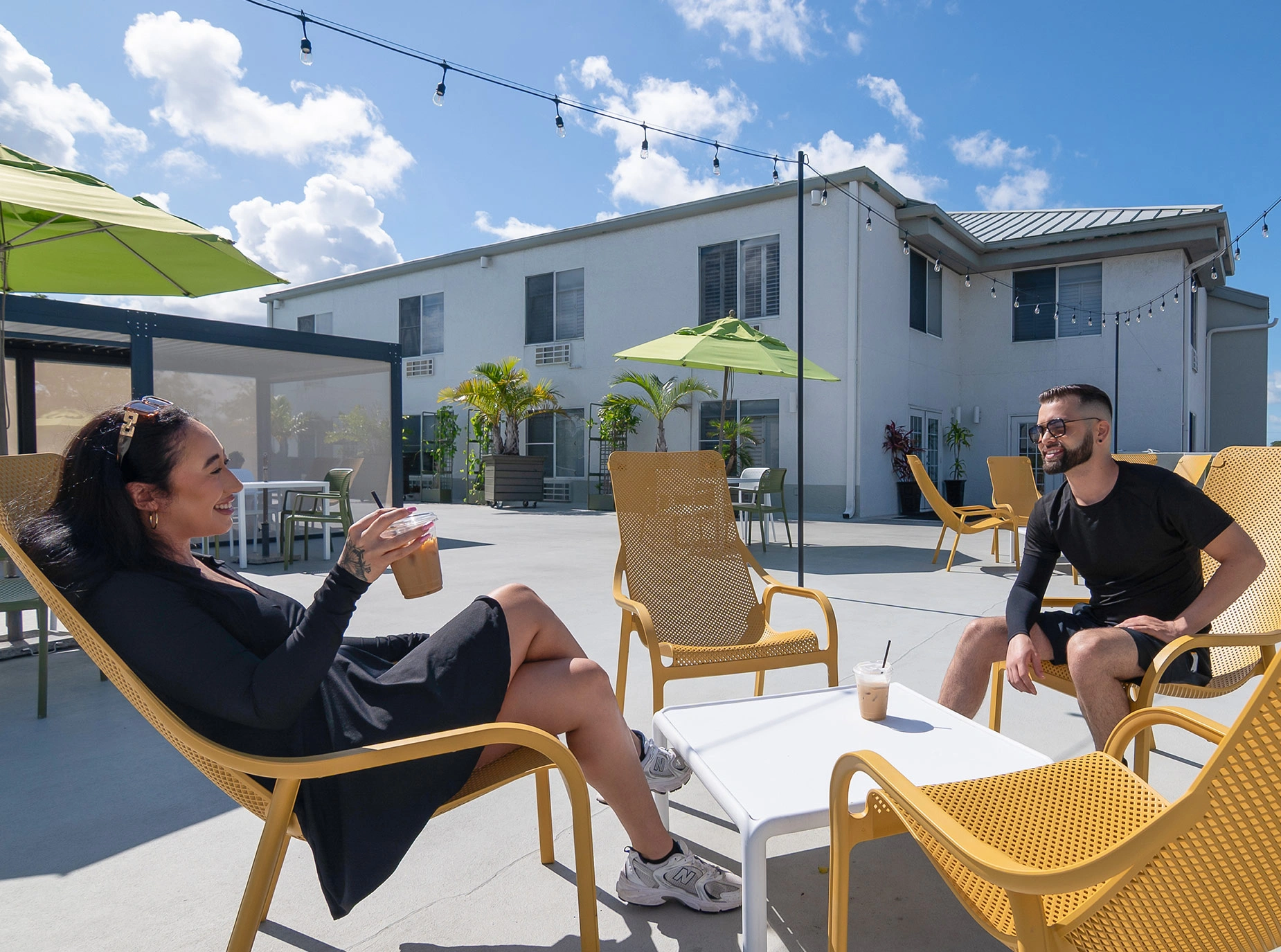 Guests Relaxing on the Sun Deck