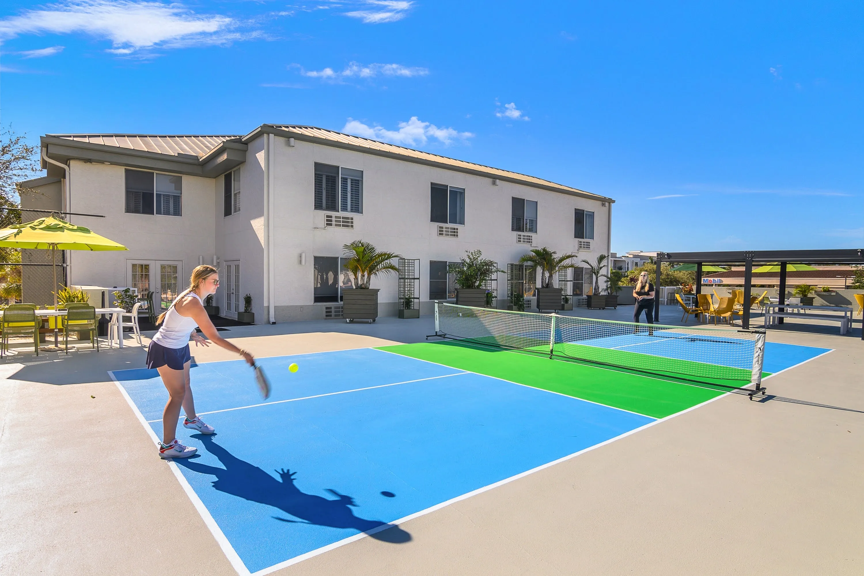 Guests Playing Pickleball